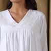 White Cotton Chikankari Lucknowi Kurta-Pant Set