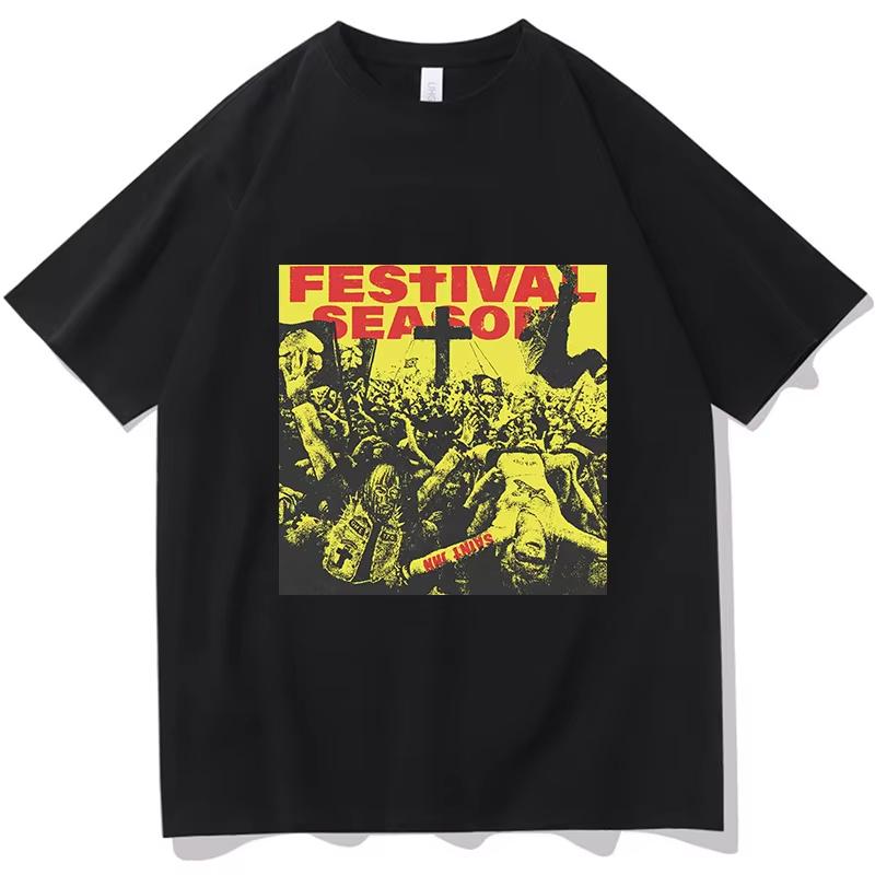 

SAINt JHN FESTIVAL SEASON Print T-shirt Women Men Fashion T Shirt Soft Kawaii Top Unisex Tee Clothing Casual O-neck Short Sleeve 5XL різнокольоровий
