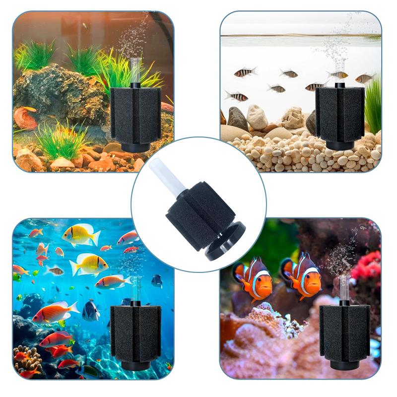 Aquarium Bio Sponge Filter Efficient Filtration System with Airs Pump for Freshwater Shrimp Tanks, Multiple Sizes