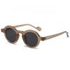 Lunettes de soleil rondes à petite monture pour unisexe Style rétro vintage Protection UV400 Verres en PC Teintes Activités de plein air