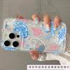 Blue turtle is suitable for Apple 16promax mobile phone case iPhone15Plus airbag 14 transparent 13 Europe and America