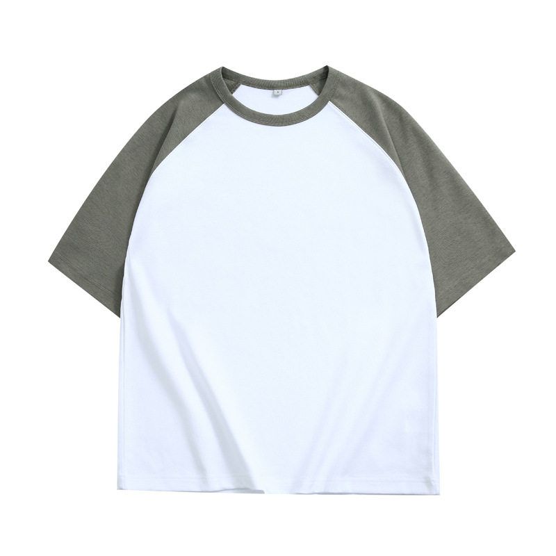 Short sleeve T-shirt Men 2023 Summer New Japan fashion Fashion Brand Raglan Sleeve T-shirt Couple White Double-sided Cotton Boys Top