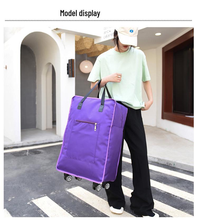 Reisetasche mit großer Kapazität, faltbar und mit Rollen – Unisex-Gepäck, Umstands- und Einkaufsaufbewahrungslösung