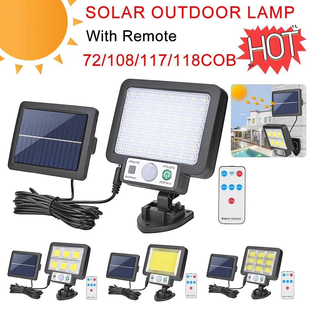 Outdoor LED Solar Wall Light Waterproof PIR Motion Sensor Garden Street Lamp Solar Panel Wall Lamp Decorative Light