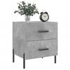 VidaXL Tables de chevet 2pcs gris béton 40x35x47,5cm bois d’ingénierie 827333