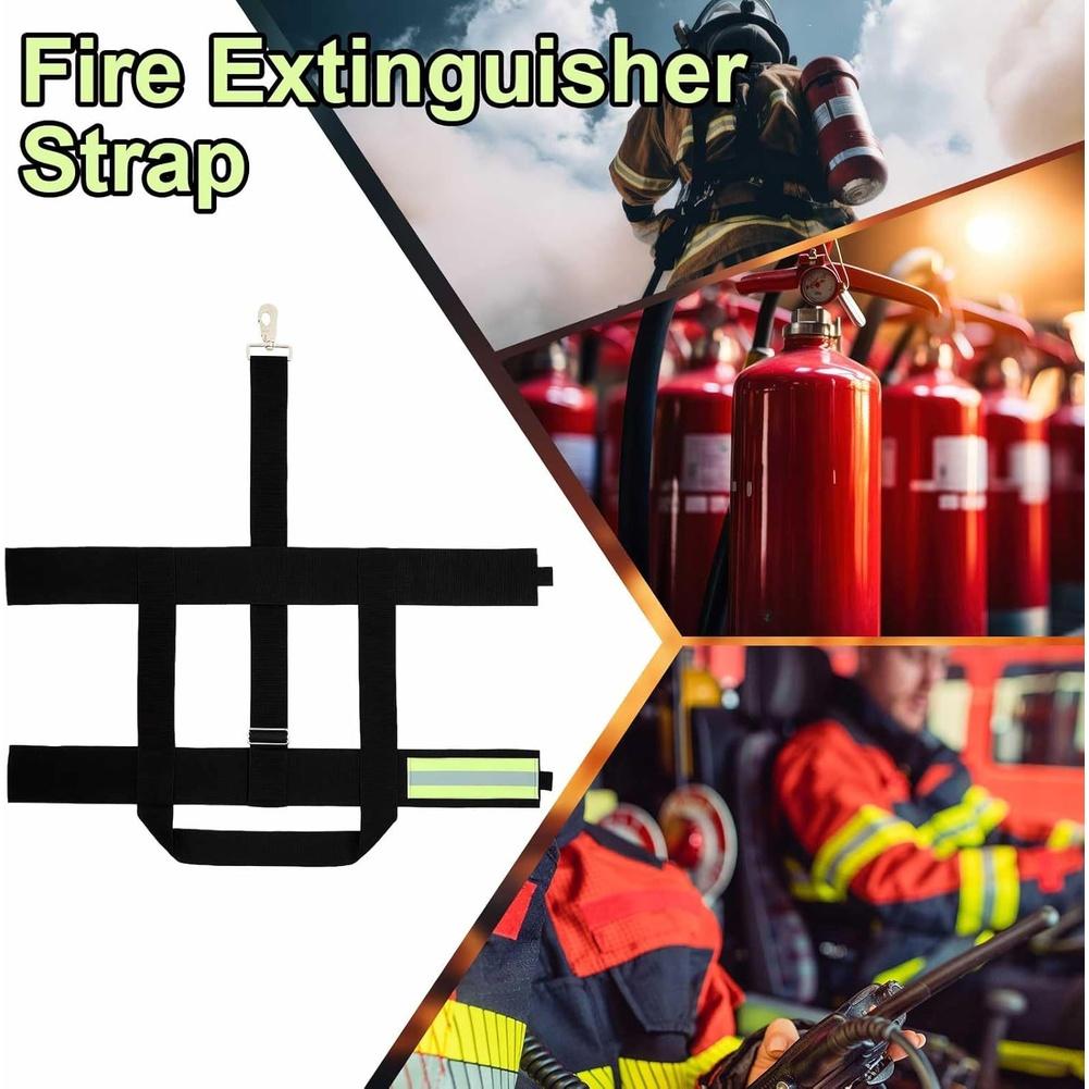 Adjustable Heavy Duty Flame Retardant Strap for Safety Equipment Carry Compatible with Standard 2.5 Gallon Units