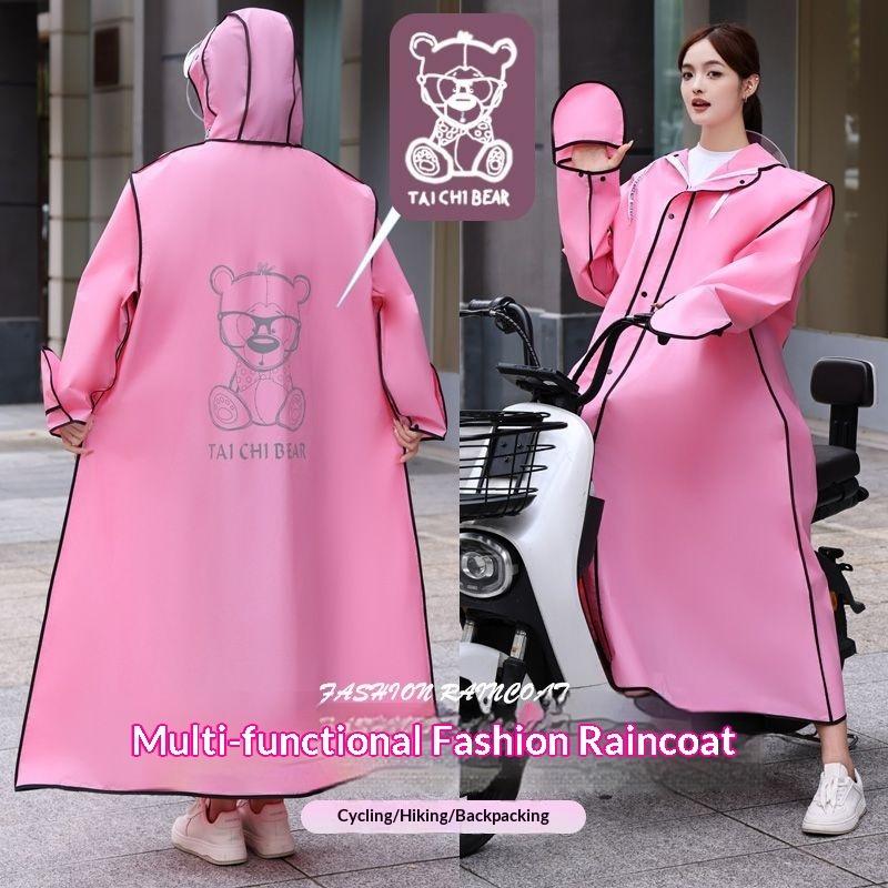 Unisex Einteiler Ganzkörper Anti-Sturm Regenponcho - Dicke Regenjacke für Elektroroller und Motorradfahren