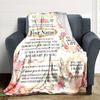 Ocean Love Letter Personalized Name Blankets Soft And Comfortable Against The Skin Naps And The Office A Wonderful Gift For Friends Family And Loved