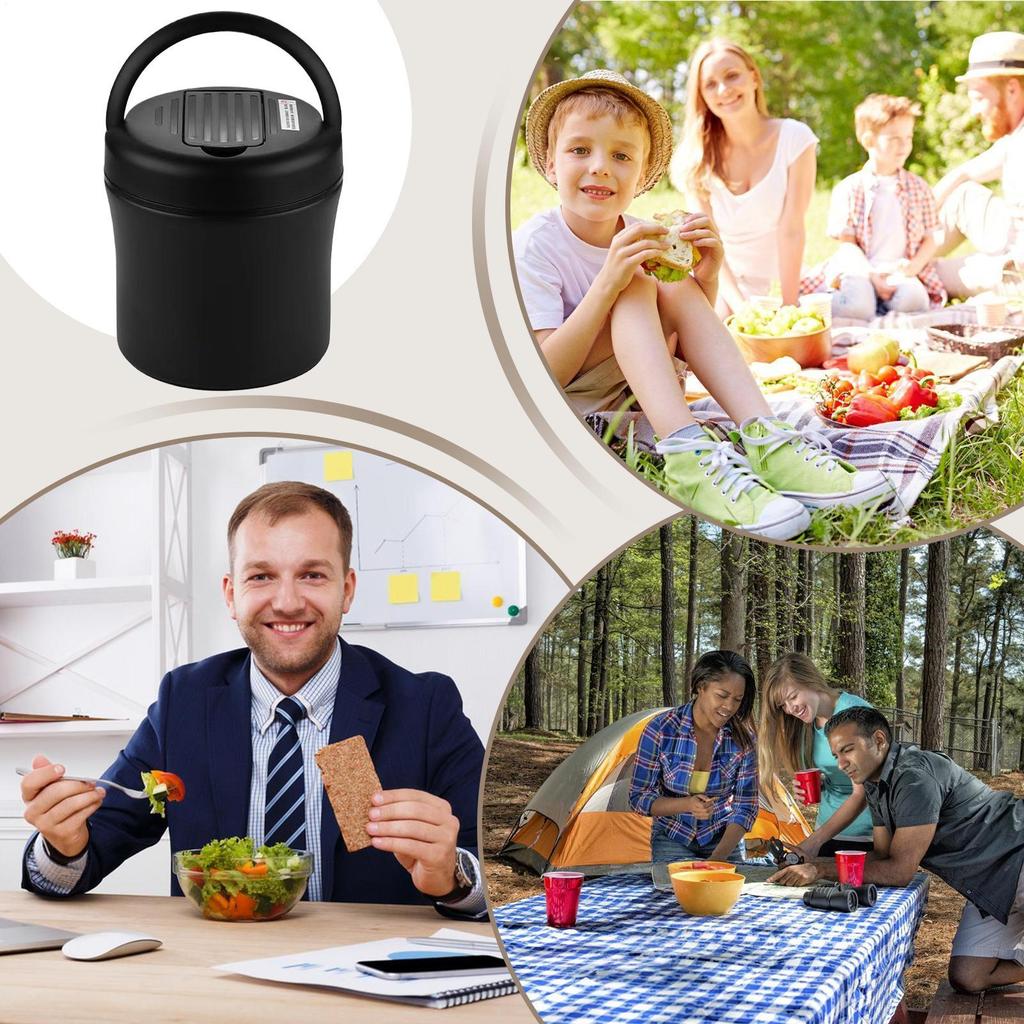 Insulated Food Container 1.2L Hot Food Containers For Lunch Leakproof Stainless Steel Jar For Kids Adults Office Fishing School