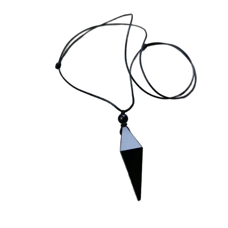 Obsidian Starry Sky Pendant Necklace - Unisex Couple Gift