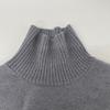 Ami Paris UKS402.018 24AW Grey X Grey Heart Logo Turtleneck Knit Tops L grayUsed