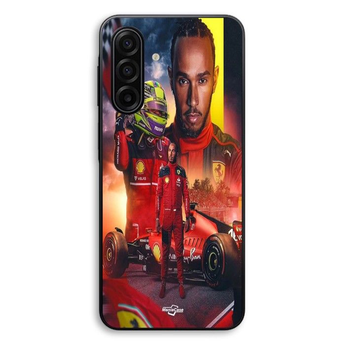 Hülle für Samsung Galaxy A17 Lewis Hamilton Scuderia Ferrari F1 offiziell Maniacase schwarz