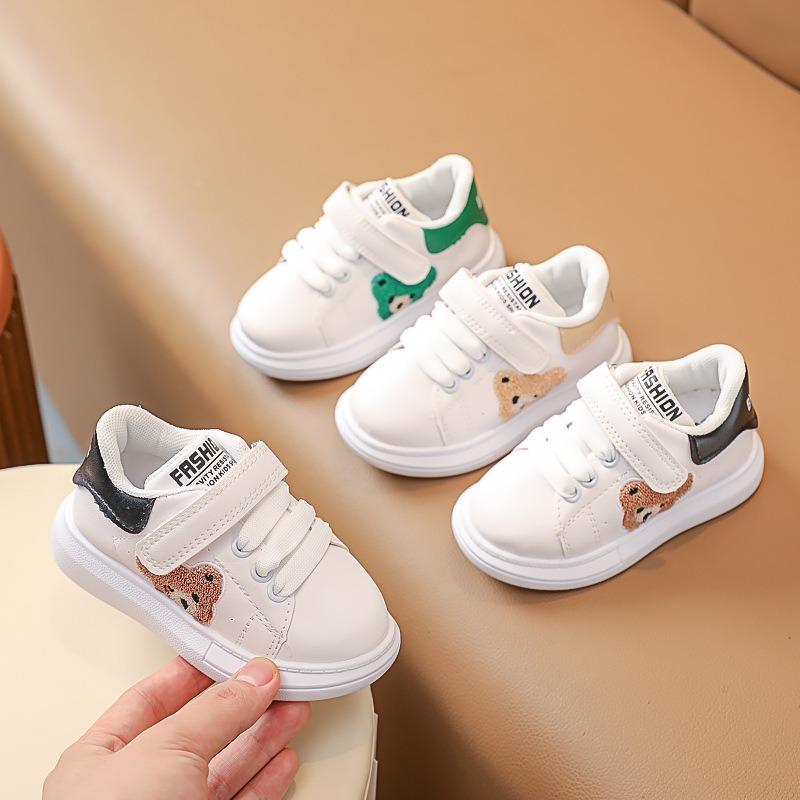 Baby's Spring New Arrivals White Shoes, Girls' Infant Soft-Soled Walking Shoes, Casual Sneakers for Children, Boys' Toddler Casual Shoes.