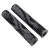 MTB Bicycle Grip 22.2mm TPE Rubber Handlebar Cover Soft Antislip Handle Grip with Lock Bar EndGray Black