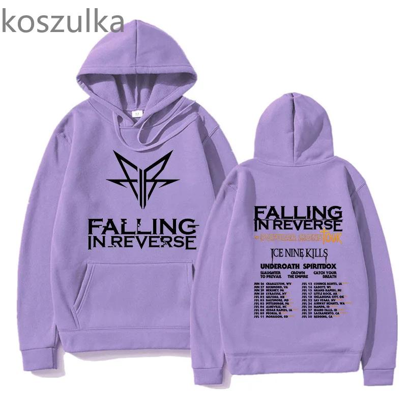 Falling In Reverse The Popular Mons Hoodie Casual Wear Kawaii Athleisure Printed Design Girl Sweatshirts Funny Graphic Clothes