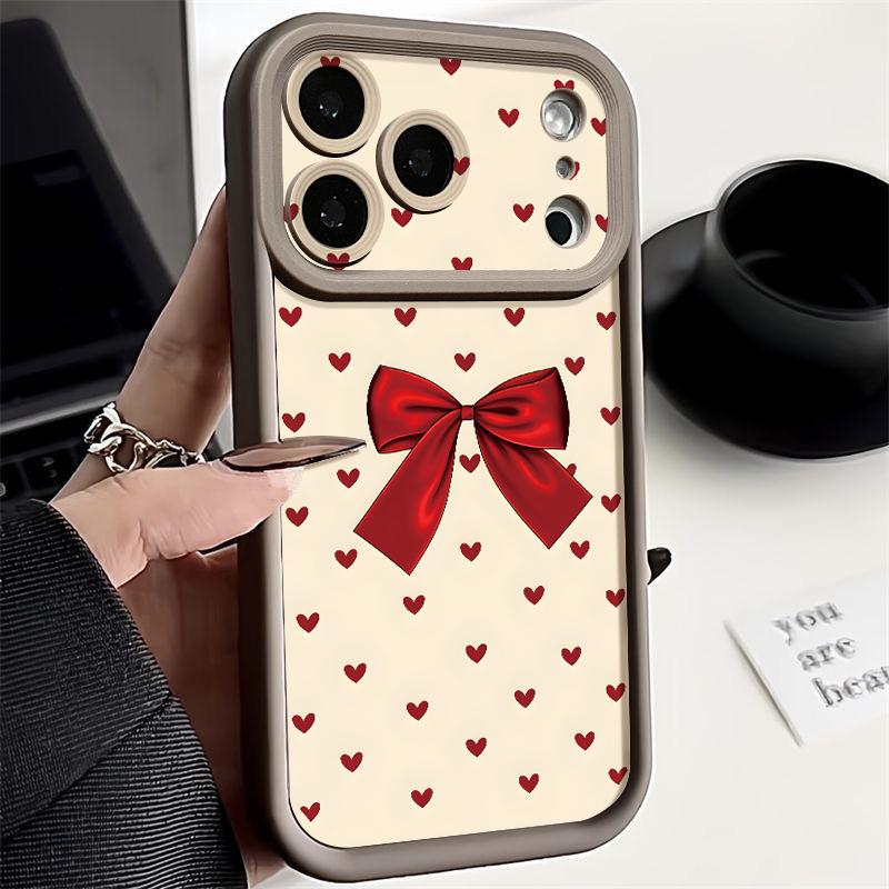 Colorful Bowknot Pattern Soft Phone Case For iPhone 17e 17 16 15 14 13 Pro Max 17 Pro 16e 11 Shockproof TPU Silicone Back Cover