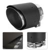 Carbon Fiber 80mm Inlet 101mm Outlet Tail Throat Staight Sided Matte Exhaust Pipe Tip Fit for Mazda CX5 CX4 for 76mm