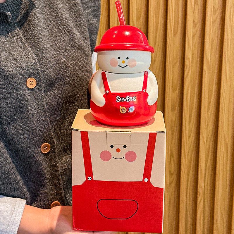 

Chubby Snowman Ceramic Mug Set - Perfect Birthday Gift for Men & Women, Best Friend Souvenir No Specification