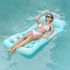 Pool Air Mattress Wide Leaf Floating Pad For Adults Robust PVC Construction Quick Dry Water Mat