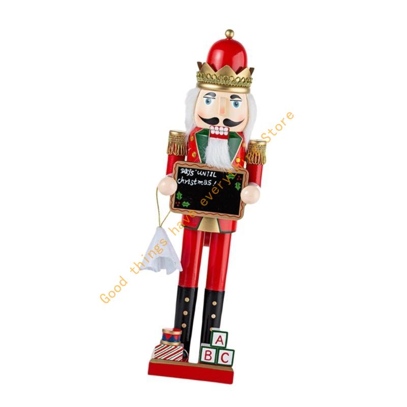 

Collectible 38cm Nutcrackers Figurine Handmade Tabletop Decoration Stylish Desktop Statue Ornament for Party Use 55KF CN