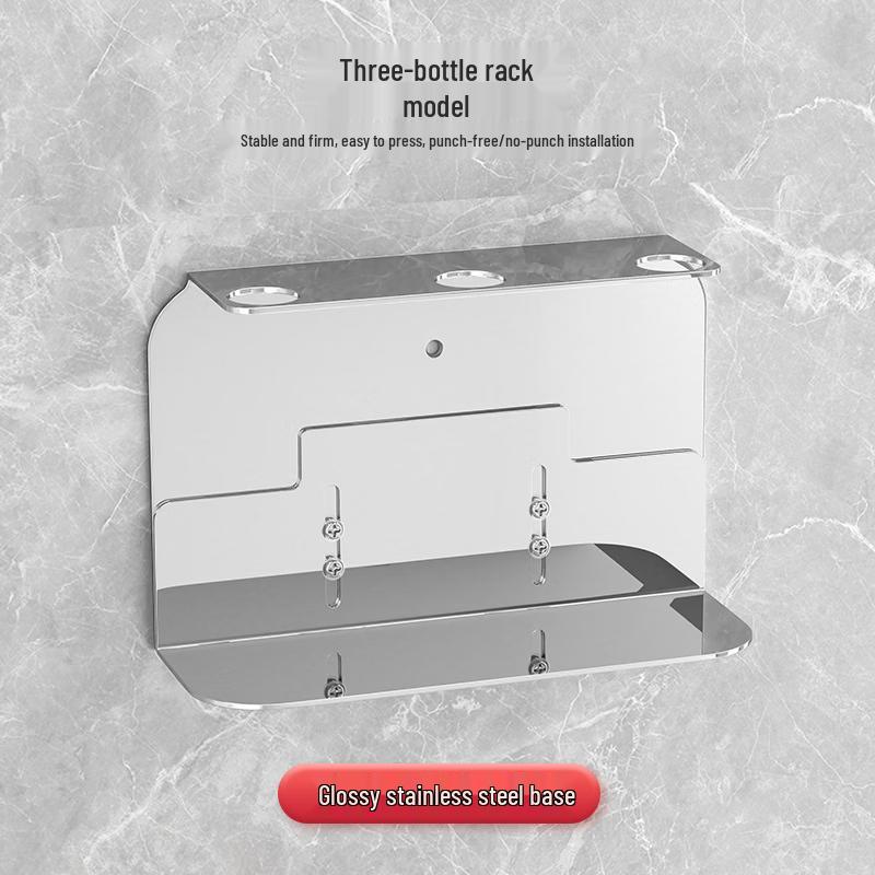 SAFTY DAD Stainless Steel Wall-Mounted Soap Dispenser Holder