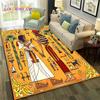 Egyptisk mytologi farao hieroglyfer teppe teppe til hjem stue soverom sofa dørmatte dekor, områdeteppe sklisikker gulvmatte