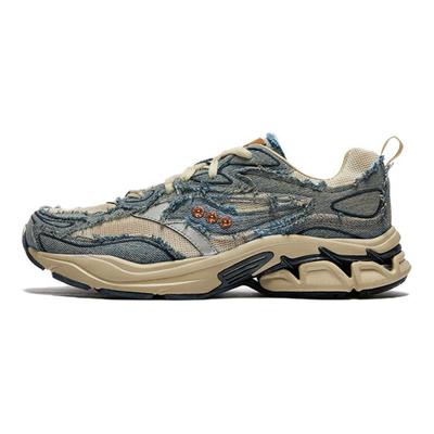 Lee X Grid Fusion Comfortable Versatile Running Shoes Unisex Shoes Denim-Blue Off-White S79063-17