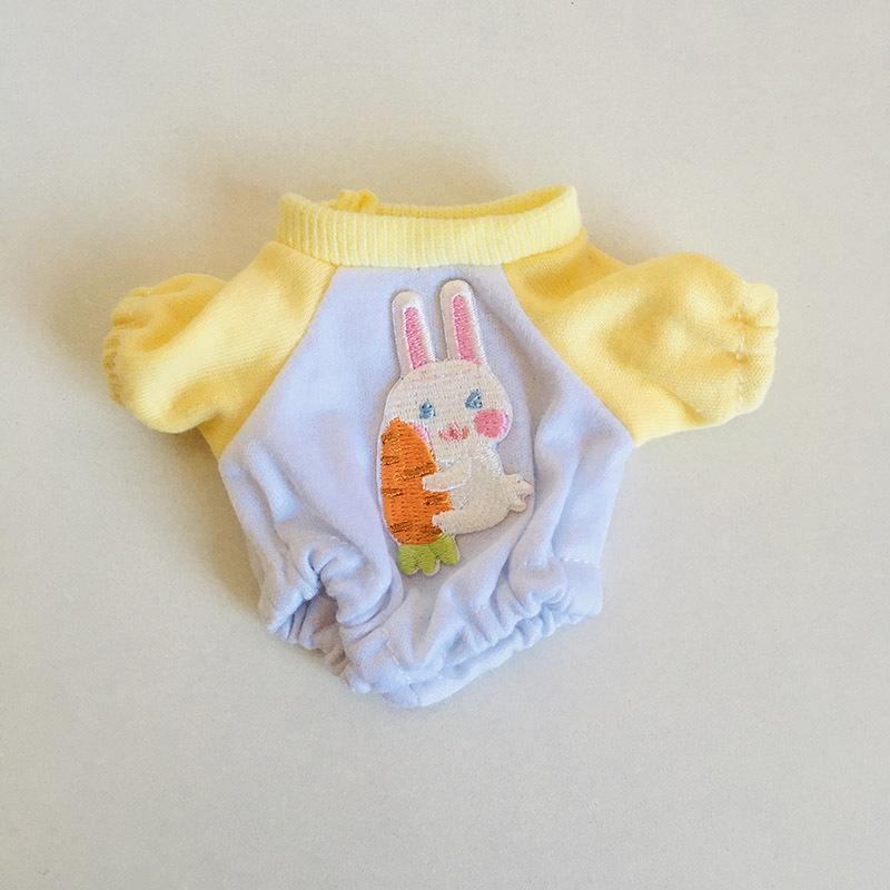 בגדי בובת קטיפה ויניל חמודה 17 ס"מ קופסה עיוורת - תליון LaBuBu שמלת אביזרים