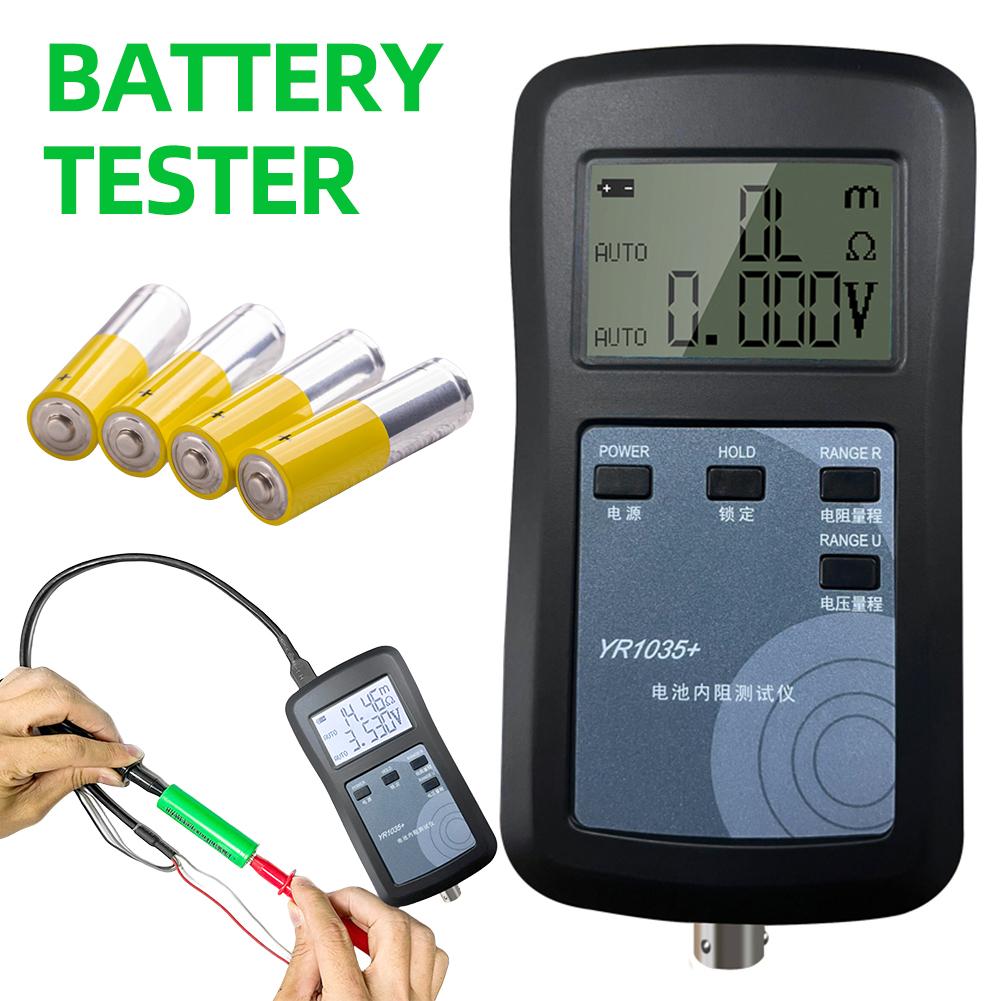 YR1035+ 4-Wire Digital Internal Resistance Test Instrument Battery Internal Resistance Meter for Ni-MH Ni-CD Li-ion Battery