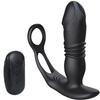 Soxeeh Anal Anal 7 Vibration USB Remote IPX6 Waterproof Vibrator, Plug, Modes, Rechargeable, Control, 1.5cm Extendable, Silicone, (Black)