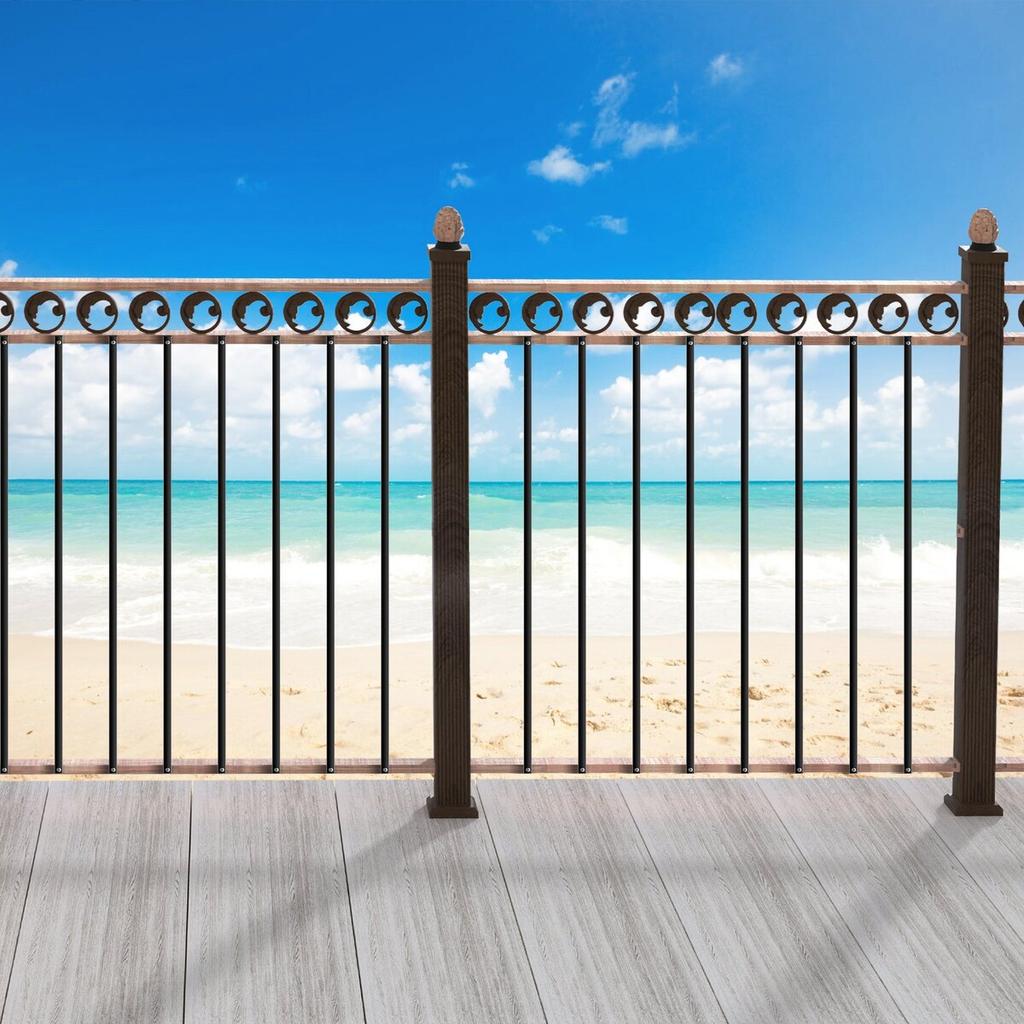 Staircase Metal Balusters 11 Pack 44''x0.5'' Aluminum Spindles w/ Screws