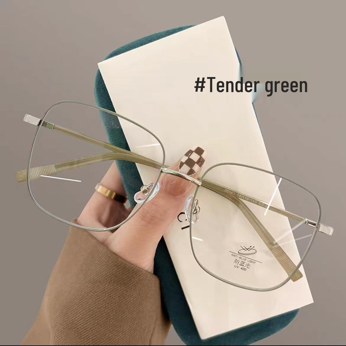 

Сверхлегкая женская оправа для больших очков, защита от синего света, готова для установки линз по рецепту, стиль инфлюенсера