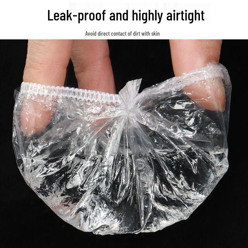 Thickened Disposable PE Ear Covers for Hairdressing, Dyeing, Bathing, and Beauty--Water-Resistant.