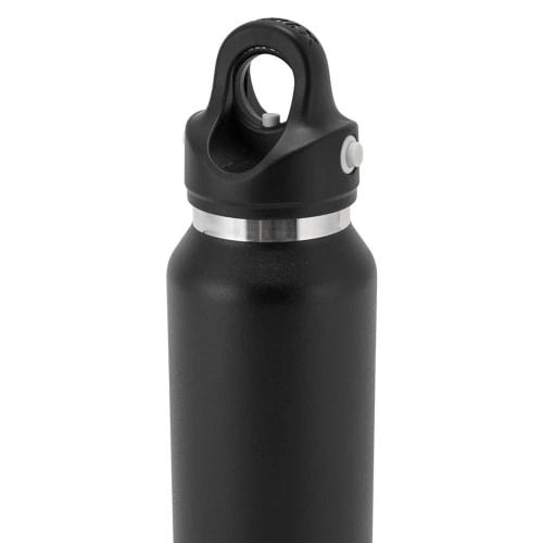 REVOMAX 2 SLIM Water Bottle, 355mL, One-Touch Vacuum Insulated, Keeps Hot or Cold, Suitable for Carbonated Water, DWF-12419S, Onyx Black