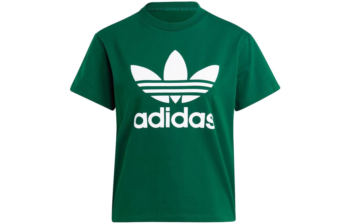 Adidas Originals T Shirt Women s Dark Green IB7424 XS