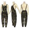 Women's Casual Loose Camouflage Workwear Jumpsuit Overalls