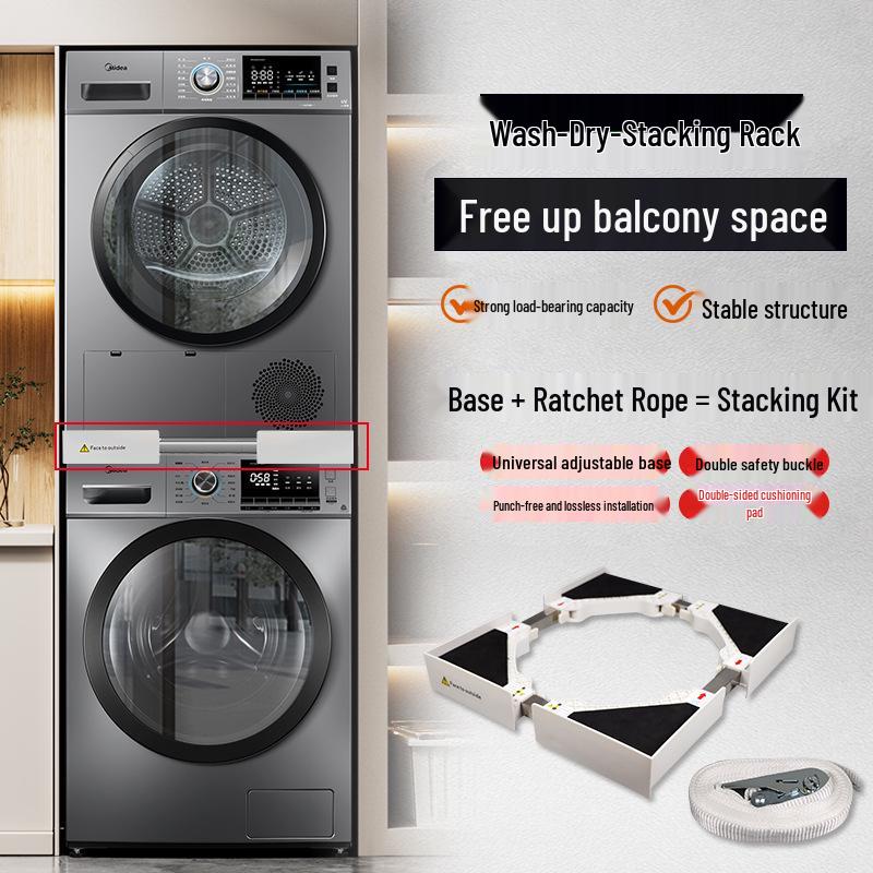 Регульована полиця-стелаж з нержавіючої сталі для сушильних машин - Економія місця