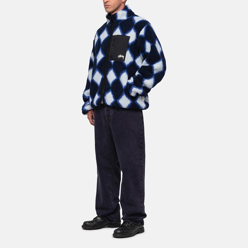 Stüssy Diamantmuster Jacke 118546