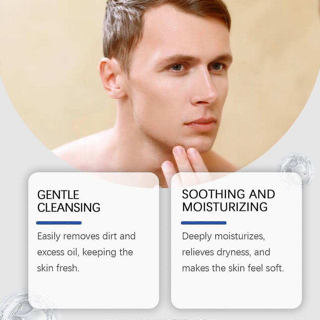 Limited time!!East Moon Men's Cleansing Facial Cleanser Gently Cleanses The Facial Skin, Leaving It Refreshing And Moisturizing Without Drying Out