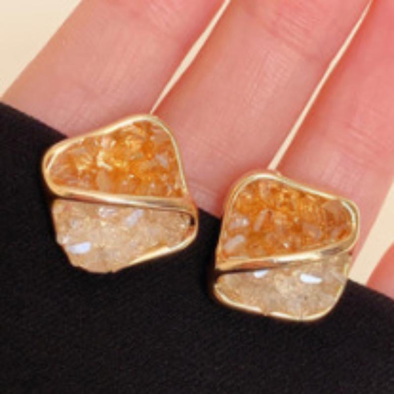 GemChic Women's Earrings Trendy Ear Stud Needle Gradient Imitation Gem High-Grade Earrings Exquisite Birthday Christmas Jewelry Gift