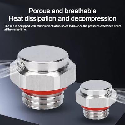 304 Stainless Steel Air Vent Valve Waterproof Pressure Relief Valve New Heat Dissipation Plug