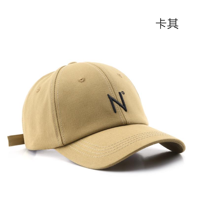 Fresh letter N curved brim baseball cap outdoor travel sunscreen sunshade sun hat couple cap