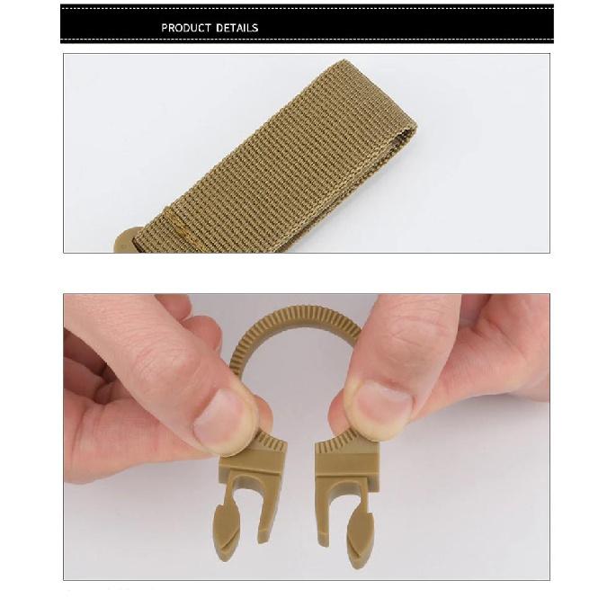 2pcs Waterbottle Buckle Hook Nylon Webbing Buckle Hook for Going Out Climb Backpack Hanger Camp Water Bottle Holder Clip Cup Holders 5