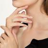 Adjustable Ring - 2.0g Dual-Tone Intertwined Open Cuff Design, Simple Yet Elegant Vacation Style, Women'S Ring for Daily and Holiday Occasions