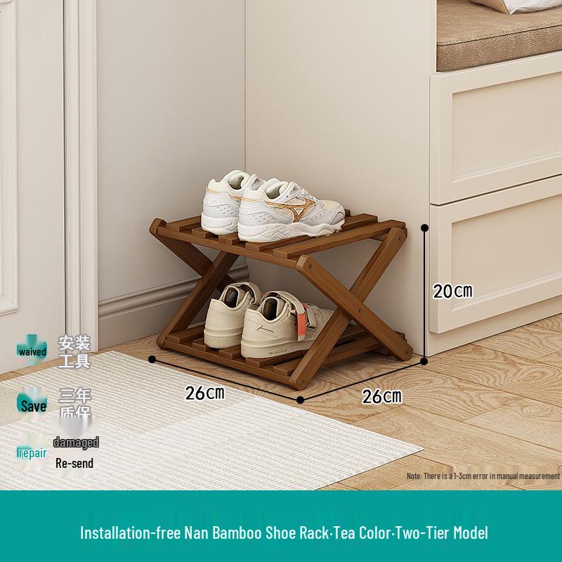 

Compact Foldable Shoe Rack for Entryway and Dorm - Multi-Layer Storage Shelf