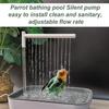USB Electric Automatic Bird Bath Low-Noise Design Bird Shower Fountain  for African Grey