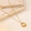 18K Gold Plated Titanium Steel Necklace for Women - Colorfast, Luxurious & Versatile Clavicle Chain