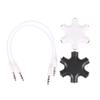 6*3.5Mm Way Multi Port Hub Aux Headphone Jack Splitter Audio Cable Converter