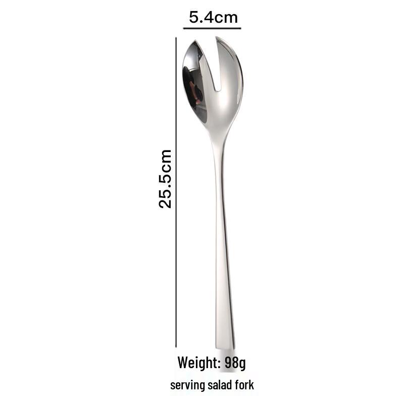 Xinji Gaoge 304 Stainless Steel Long Handle Mirror Salad Fork