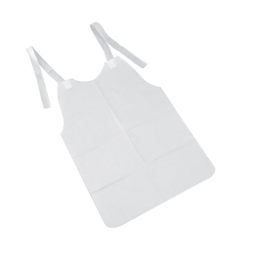 Tokyo Queen Disposable Paper Aprons, 8-Fold (50 count), Plain White